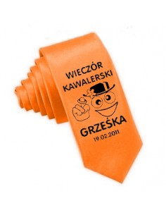 Krawat pomarańczowy