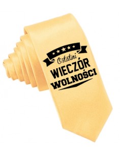 Krawat żółty