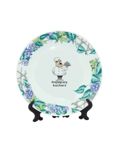 Talerz z listkami