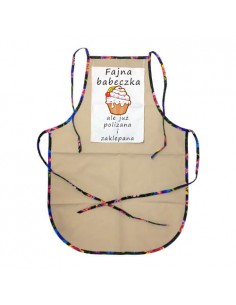 Fartuch kolorowy - beżowy