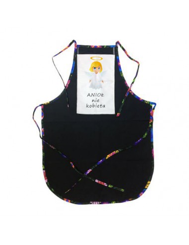 Fartuch kolorowy - czarny