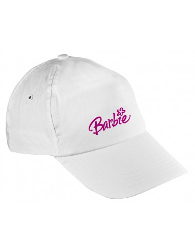 Czapka biała z daszkiem