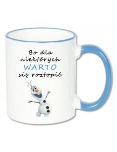 Kubek z niebieskim uszkiem